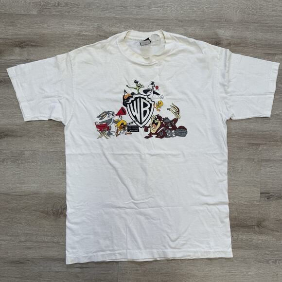 Vintage Other - VTG Men’s L 90's Warner Brothers Shirt Bugs Bunny Daffy Taz Sylvester